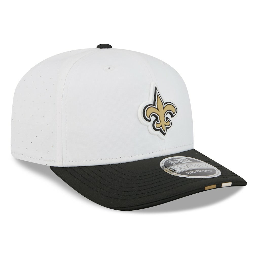 New Orleans Saints New Era 2025 NFL Training Camp 9SEVENTY Adjustable Hat - White/Black online