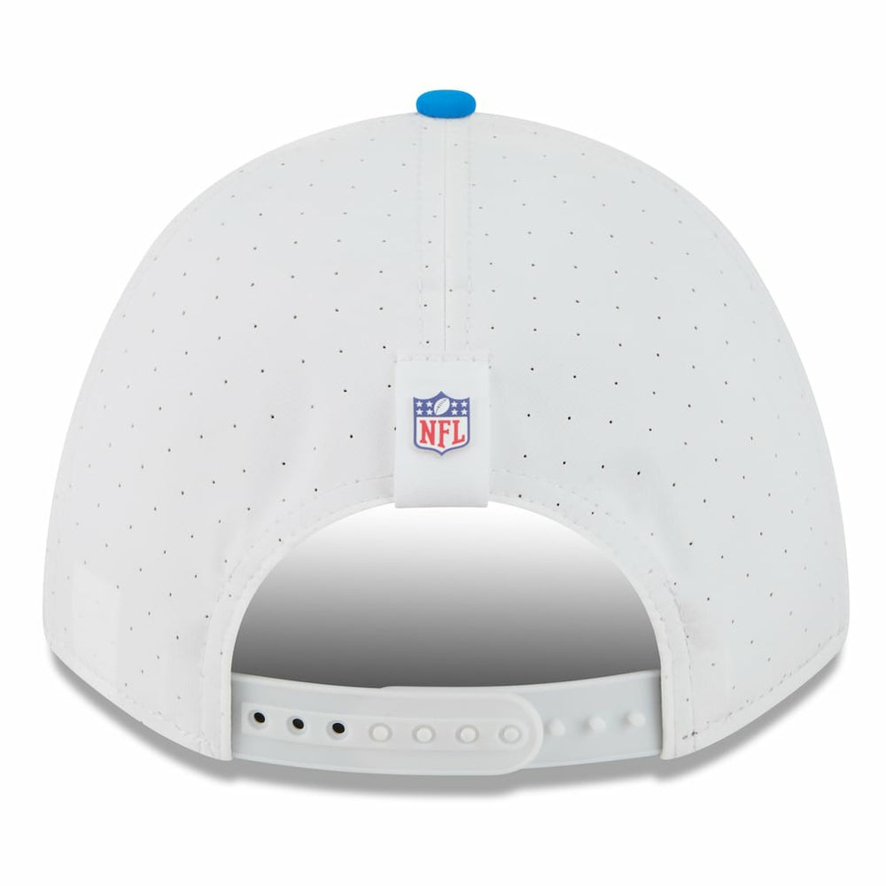 Detroit Lions New Era 2025 NFL Training Camp A-Frame 9FORTY Adjustable Hat - White/Blue discount