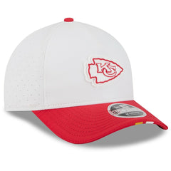 Kansas City Chiefs New Era 2025 NFL Training Camp A-Frame 9FORTY Adjustable Hat - White/Red sale