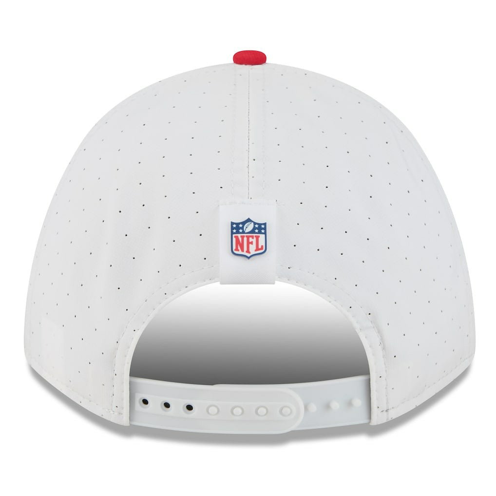 Kansas City Chiefs New Era 2025 NFL Training Camp A-Frame 9FORTY Adjustable Hat - White/Red sale