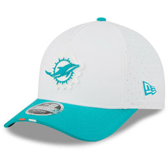 Miami Dolphins New Era 2025 NFL Training Camp A-Frame 9FORTY Adjustable Hat - White/Aqua online