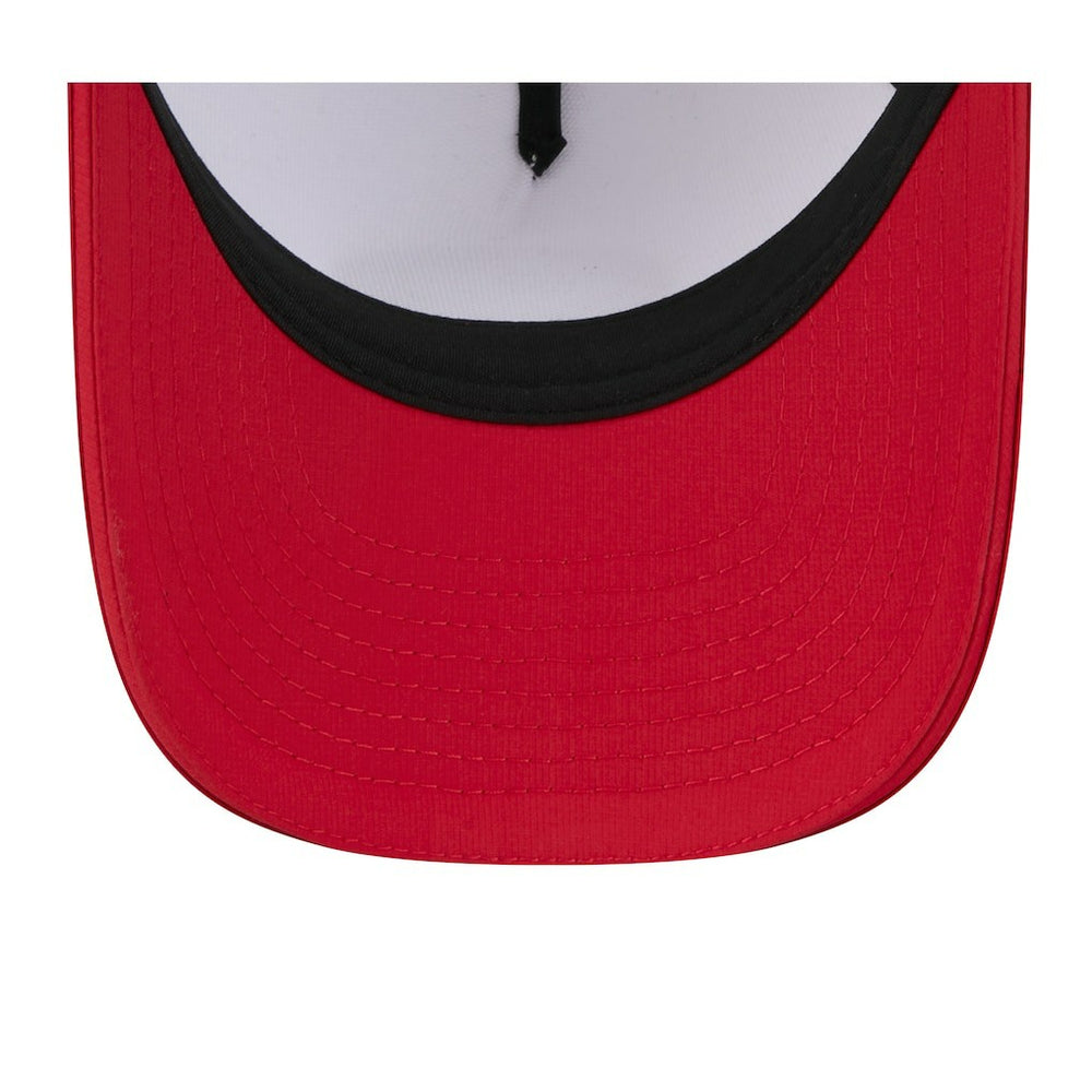 San Francisco 49ers New Era 2025 NFL Training Camp A-Frame 9FORTY Adjustable Hat - White/Scarlet outlet