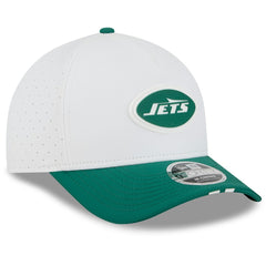 New York Jets New Era 2025 NFL Training Camp A-Frame 9FORTY Adjustable Hat - White/Green online