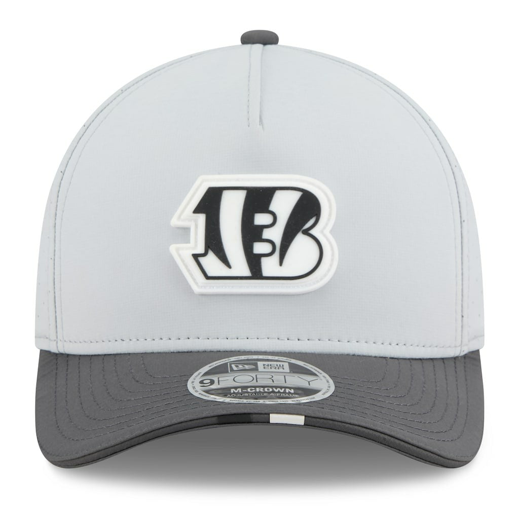 Cincinnati Bengals New Era 2025 NFL Training Camp A-Frame 9FORTY Adjustable Hat - Gray/Graphite outlet