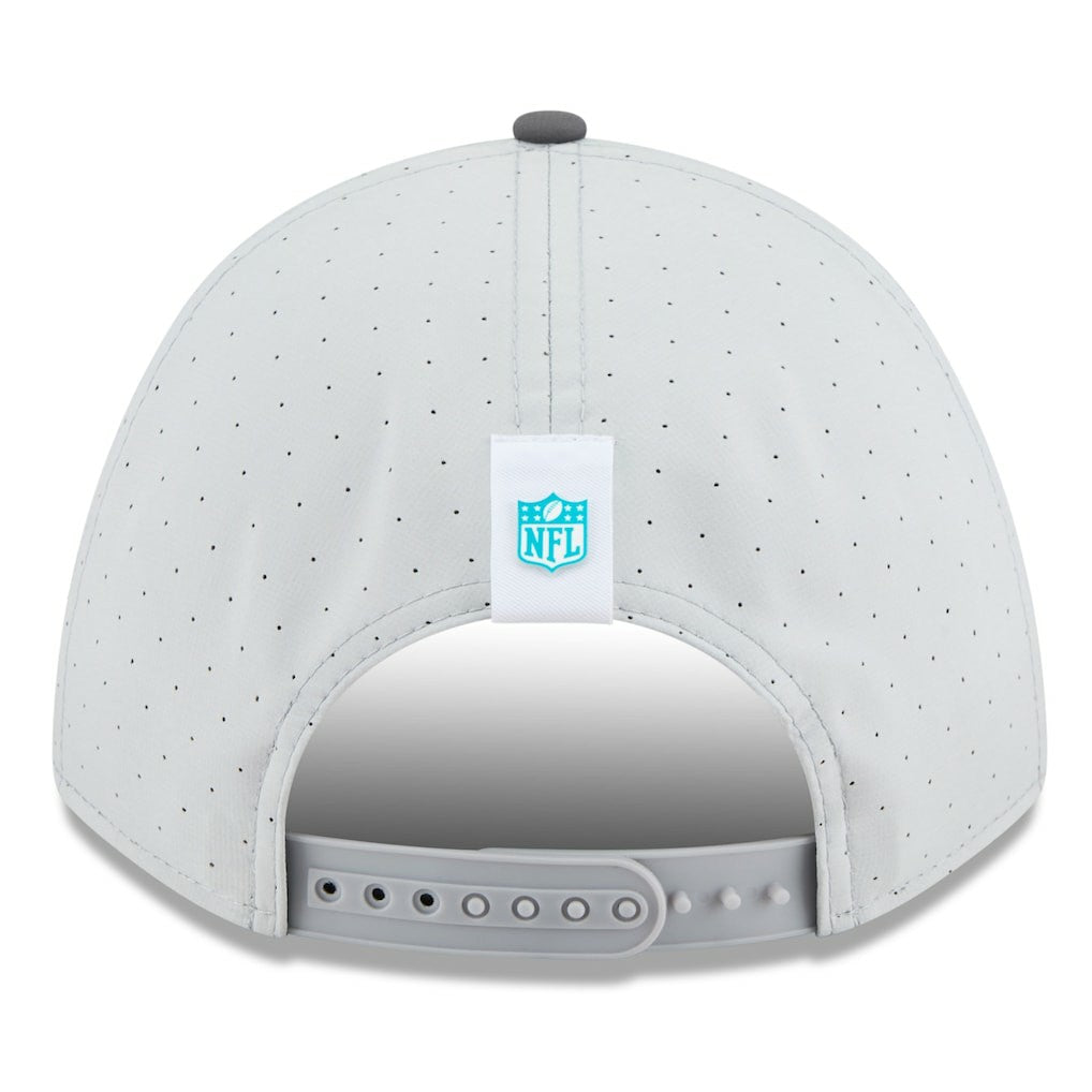 Miami Dolphins New Era 2025 NFL Training Camp A-Frame 9FORTY Adjustable Hat - Gray/Graphite online