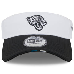 Jacksonville Jaguars New Era 2025 NFL Training Camp Adjustable Visor - White/Black online