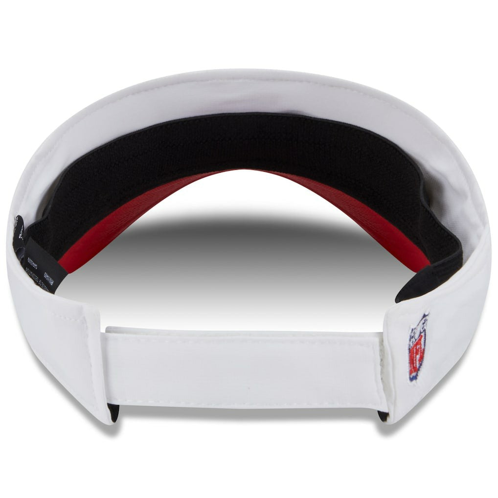 Kansas City Chiefs New Era 2025 NFL Training Camp Adjustable Visor - White/Red for sale