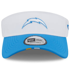 Los Angeles Chargers New Era 2025 NFL Training Camp Adjustable Visor - White/Powder Blue cheap