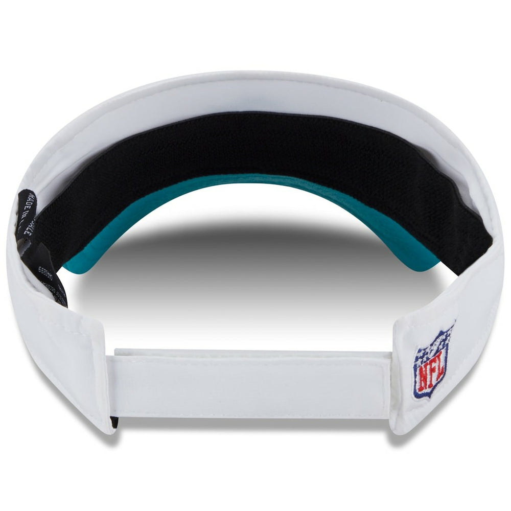 Miami Dolphins New Era 2025 NFL Training Camp Adjustable Visor - White/Aqua discount