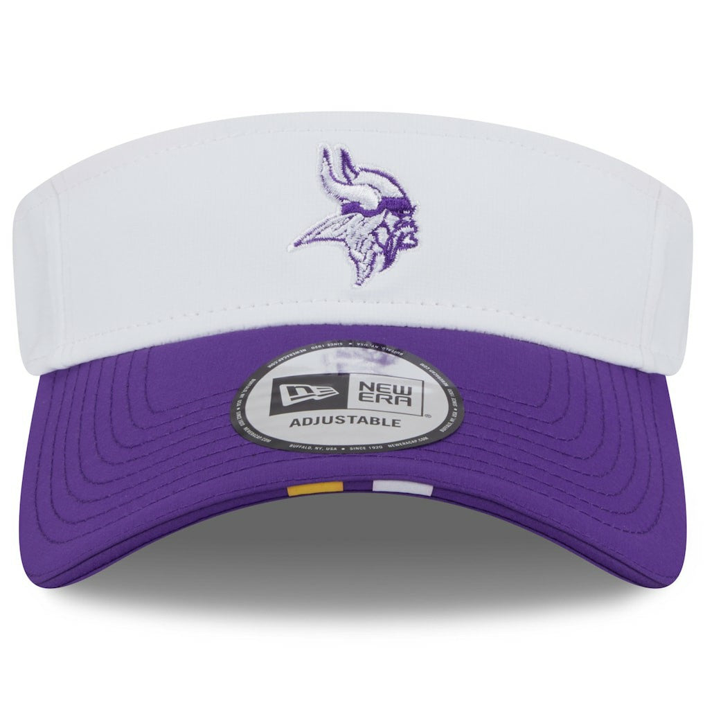 Minnesota Vikings New Era 2025 NFL Training Camp Adjustable Visor - White/Purple outlet