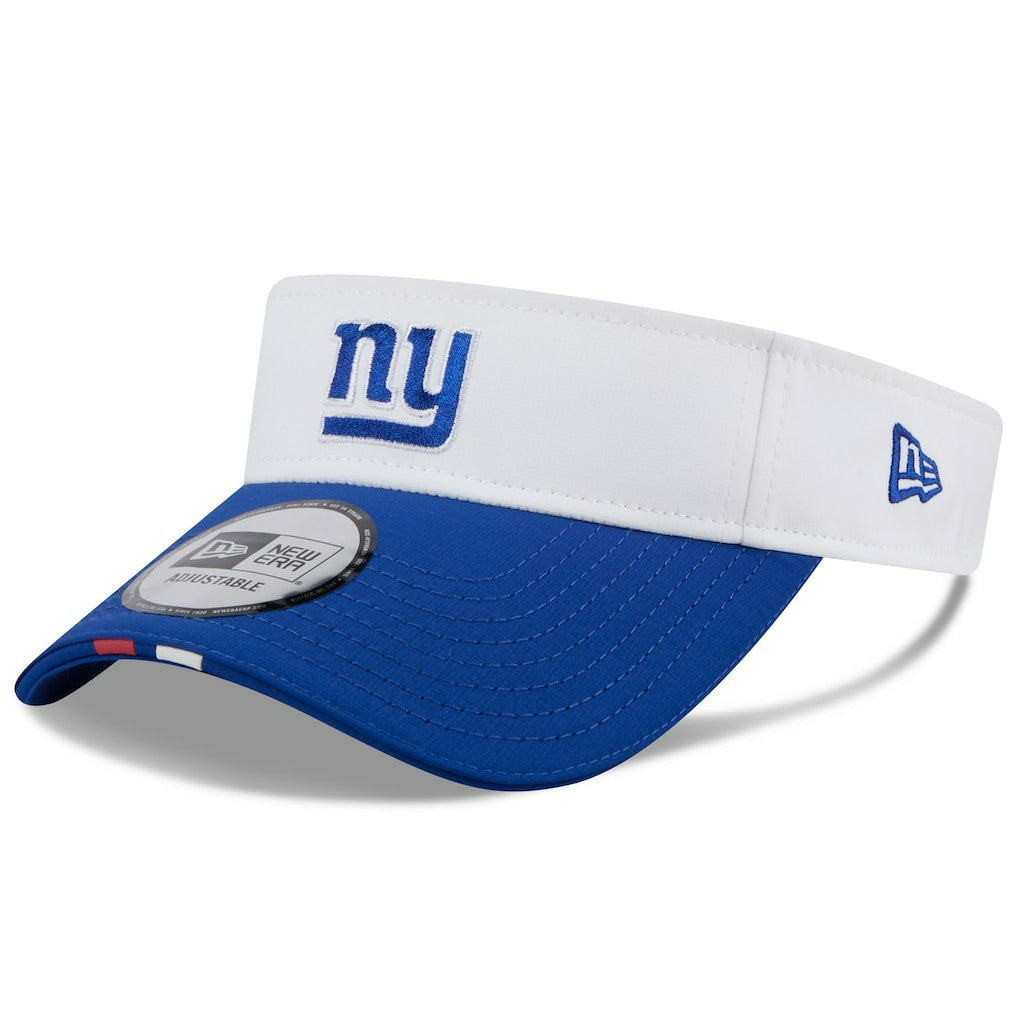 New York Giants New Era 2025 NFL Training Camp Adjustable Visor - White/Royal discount