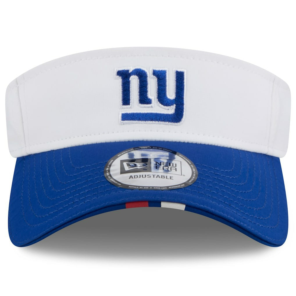 New York Giants New Era 2025 NFL Training Camp Adjustable Visor - White/Royal discount