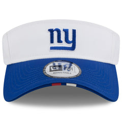 New York Giants New Era 2025 NFL Training Camp Adjustable Visor - White/Royal discount