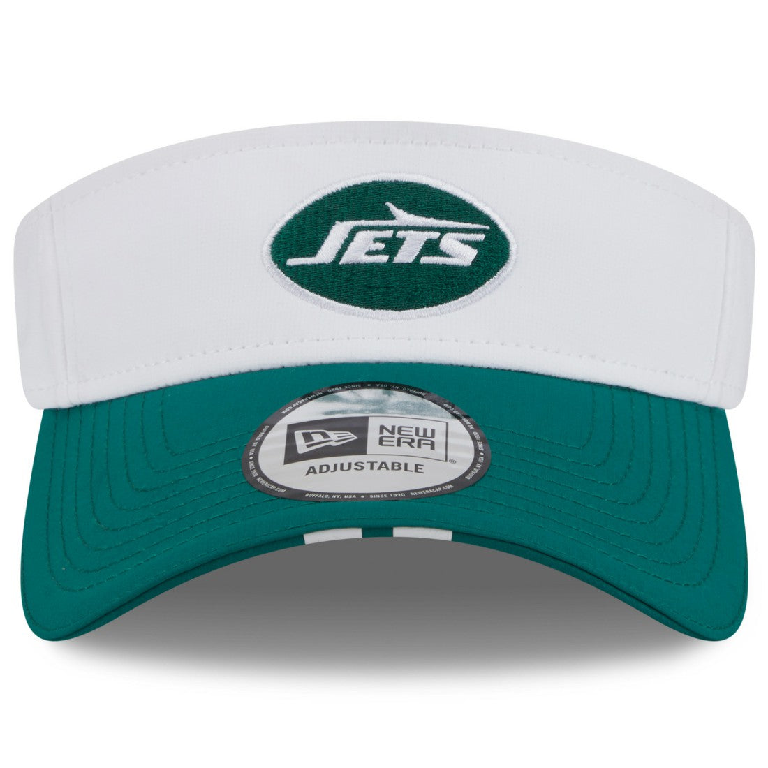 New York Jets New Era 2025 NFL Training Camp Adjustable Visor - White/Green sale