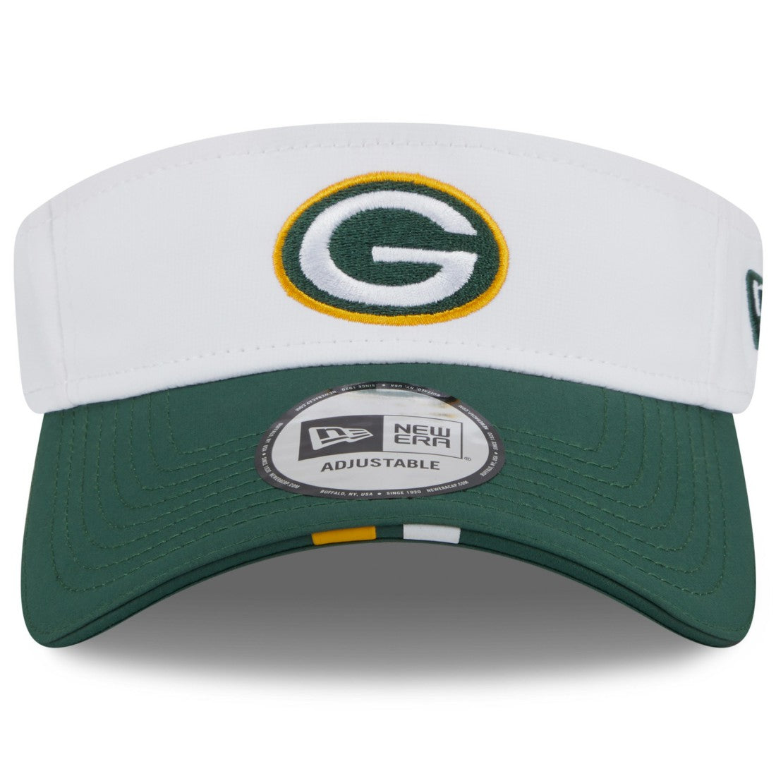 Green Bay Packers New Era 2025 NFL Training Camp Adjustable Visor - White/Green for sale