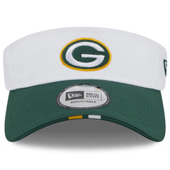 Green Bay Packers New Era 2025 NFL Training Camp Adjustable Visor - White/Green for sale