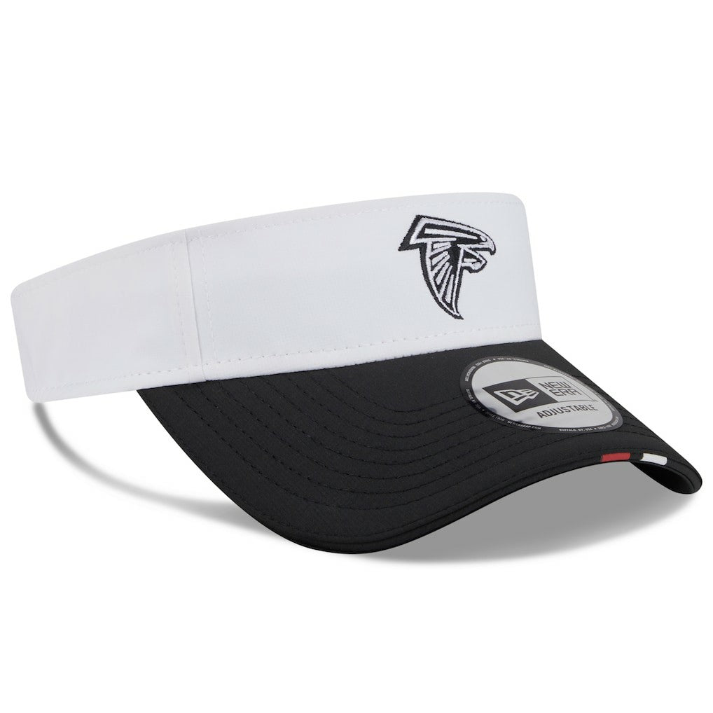 Atlanta Falcons New Era 2025 NFL Training Camp Adjustable Visor - White/Black cheap