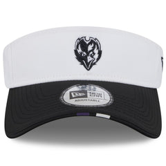 Baltimore Ravens New Era 2025 NFL Training Camp Adjustable Visor - White/Black on sale