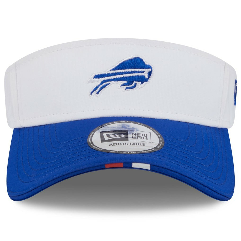 Buffalo Bills New Era 2025 NFL Training Camp Adjustable Visor - White/Royal for sale