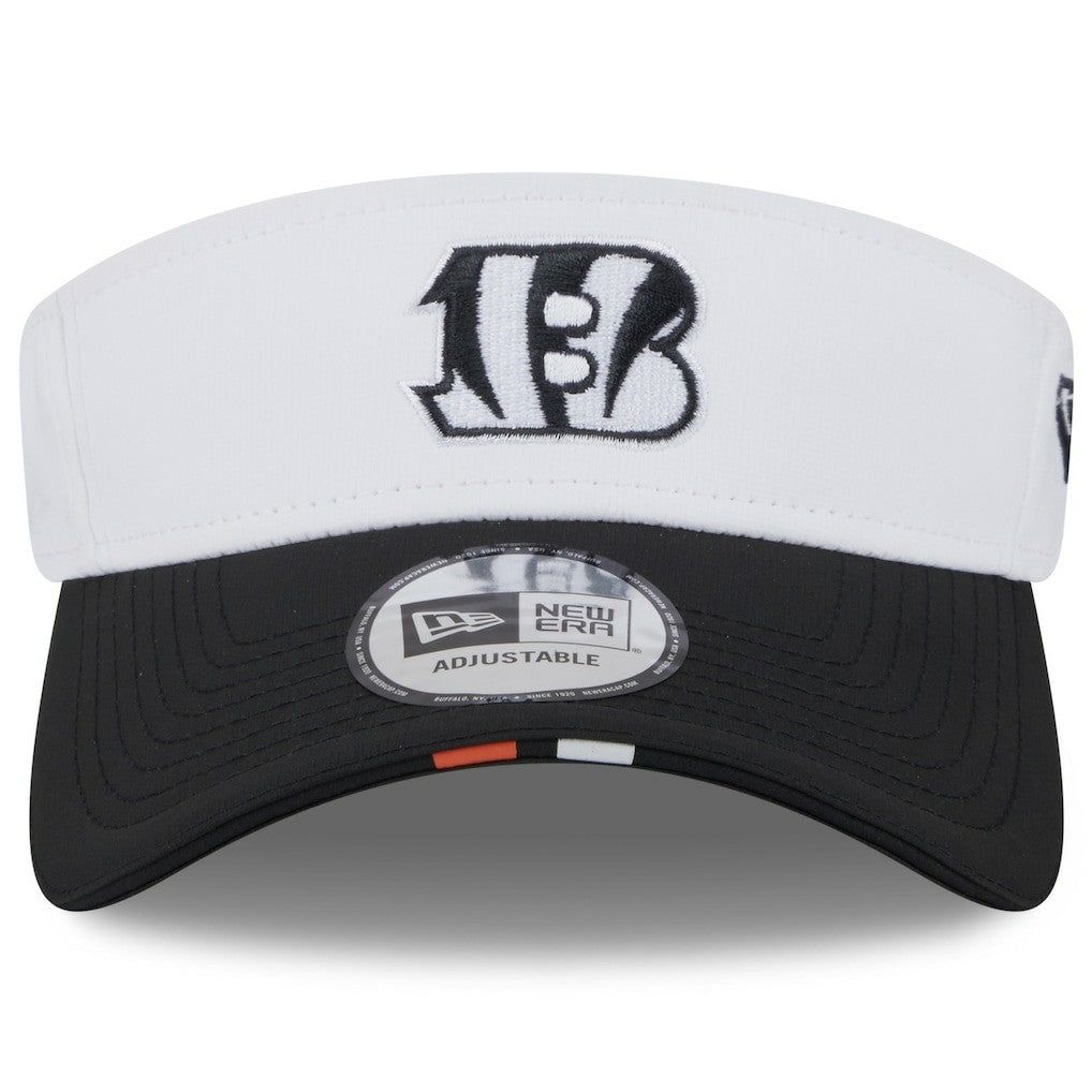 Cincinnati Bengals New Era 2025 NFL Training Camp Adjustable Visor - White/Black cheap