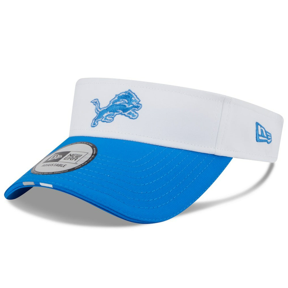 Detroit Lions New Era 2025 NFL Training Camp Adjustable Visor - White/Blue online