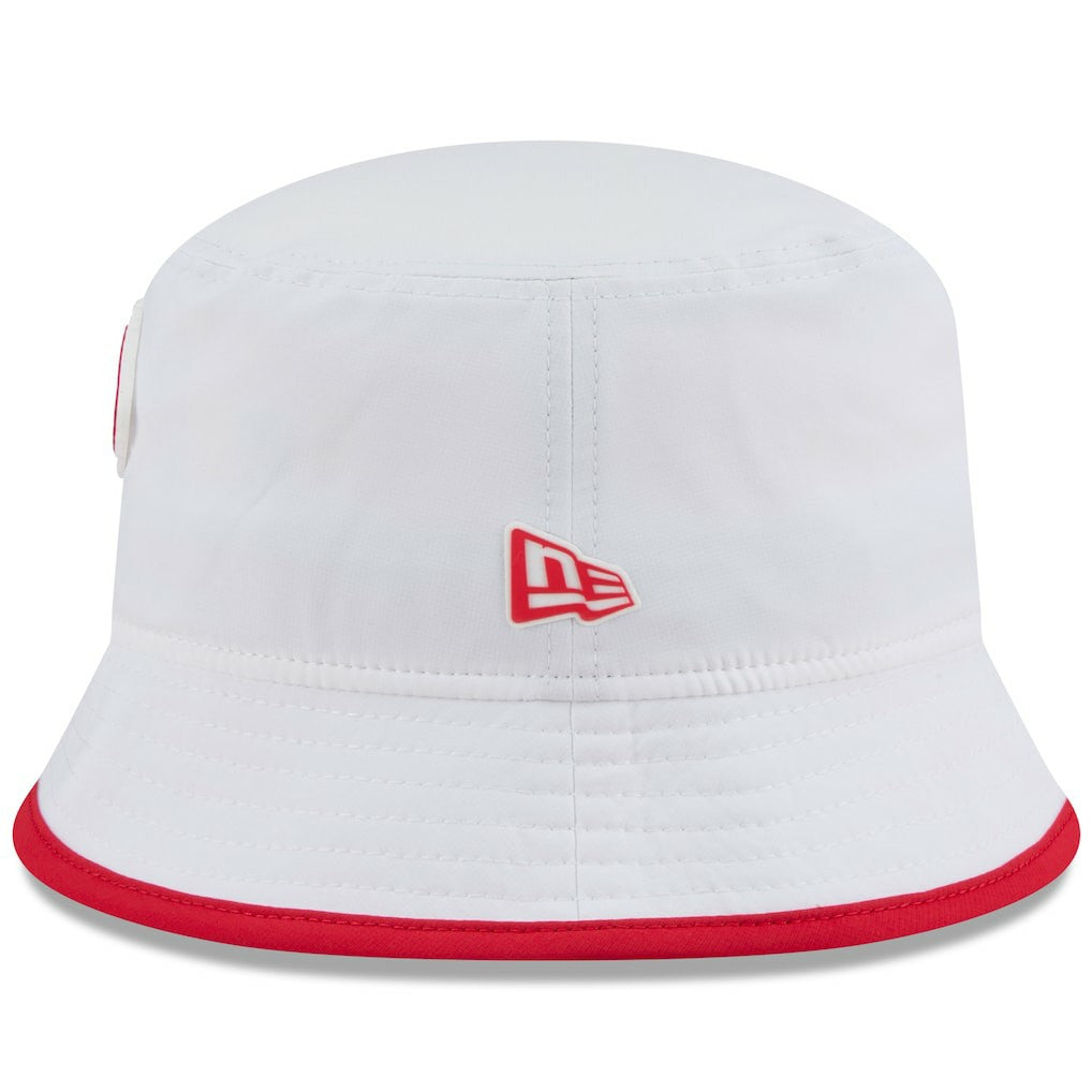 Kansas City Chiefs New Era 2025 NFL Training Camp Stretch Bucket Hat - White cheap