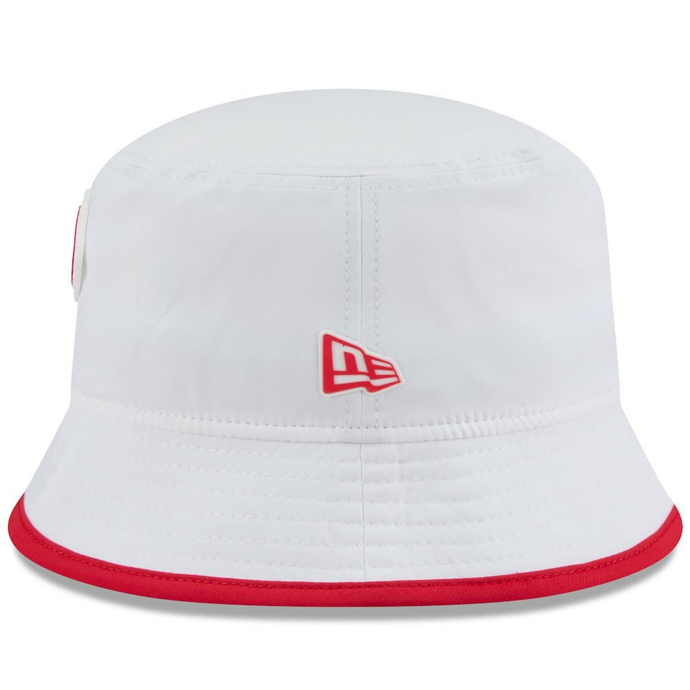 Kansas City Chiefs New Era 2025 NFL Training Camp Stretch Bucket Hat - White cheap