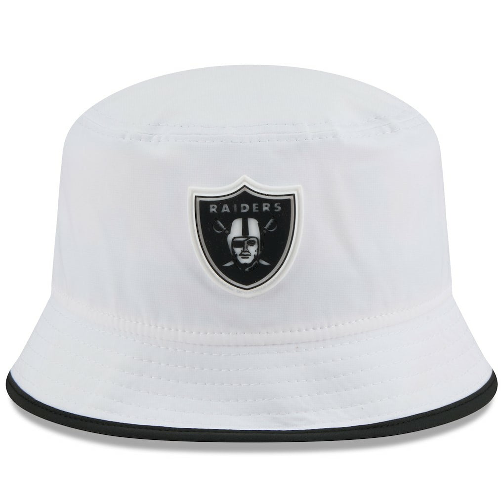 Las Vegas Raiders New Era 2025 NFL Training Camp Stretch Bucket Hat - White outlet