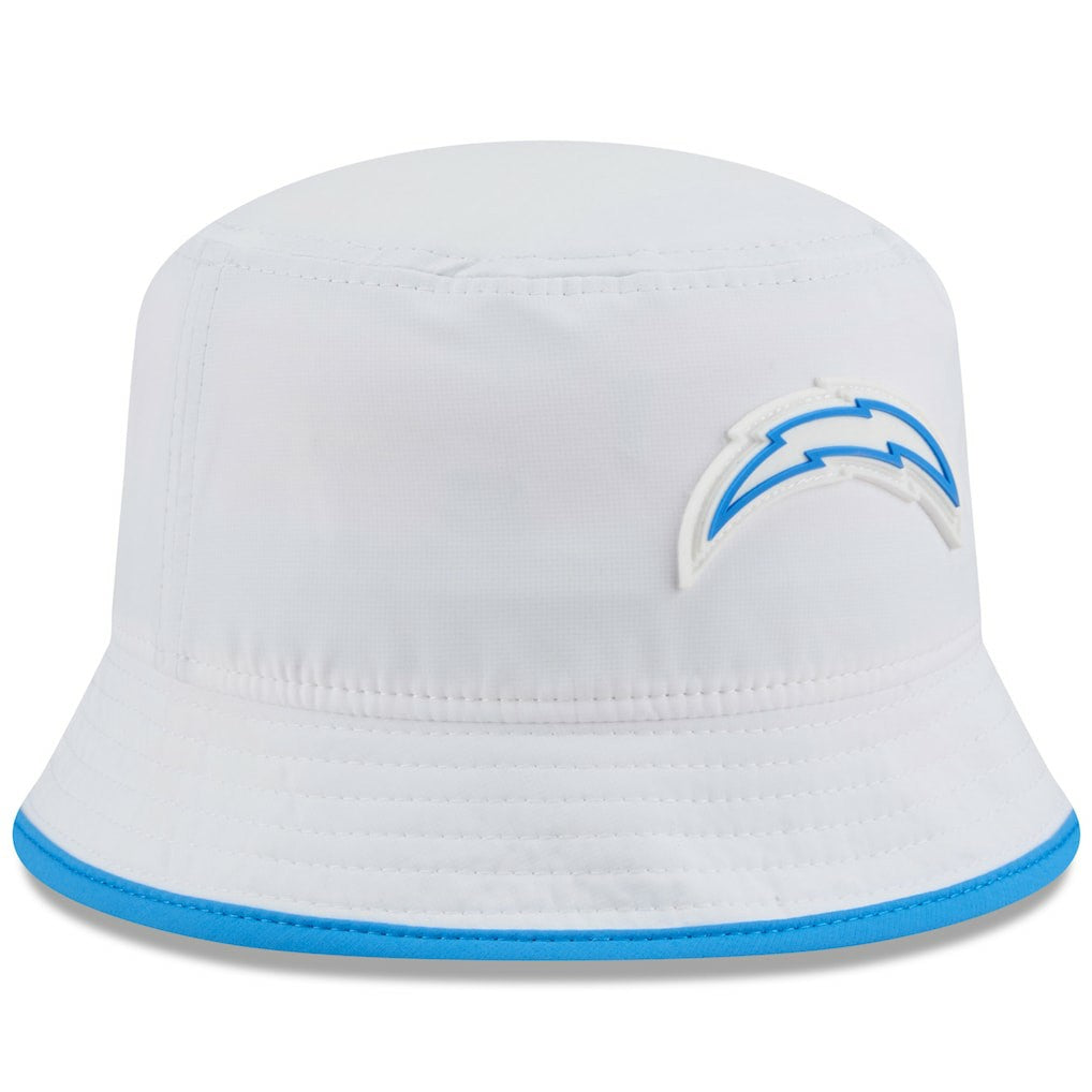 Los Angeles Chargers New Era 2025 NFL Training Camp Stretch Bucket Hat - White on sale