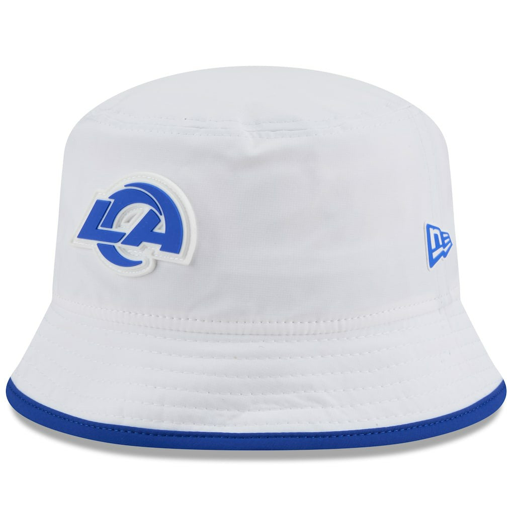 Los Angeles Rams New Era 2025 NFL Training Camp Stretch Bucket Hat - White cheap