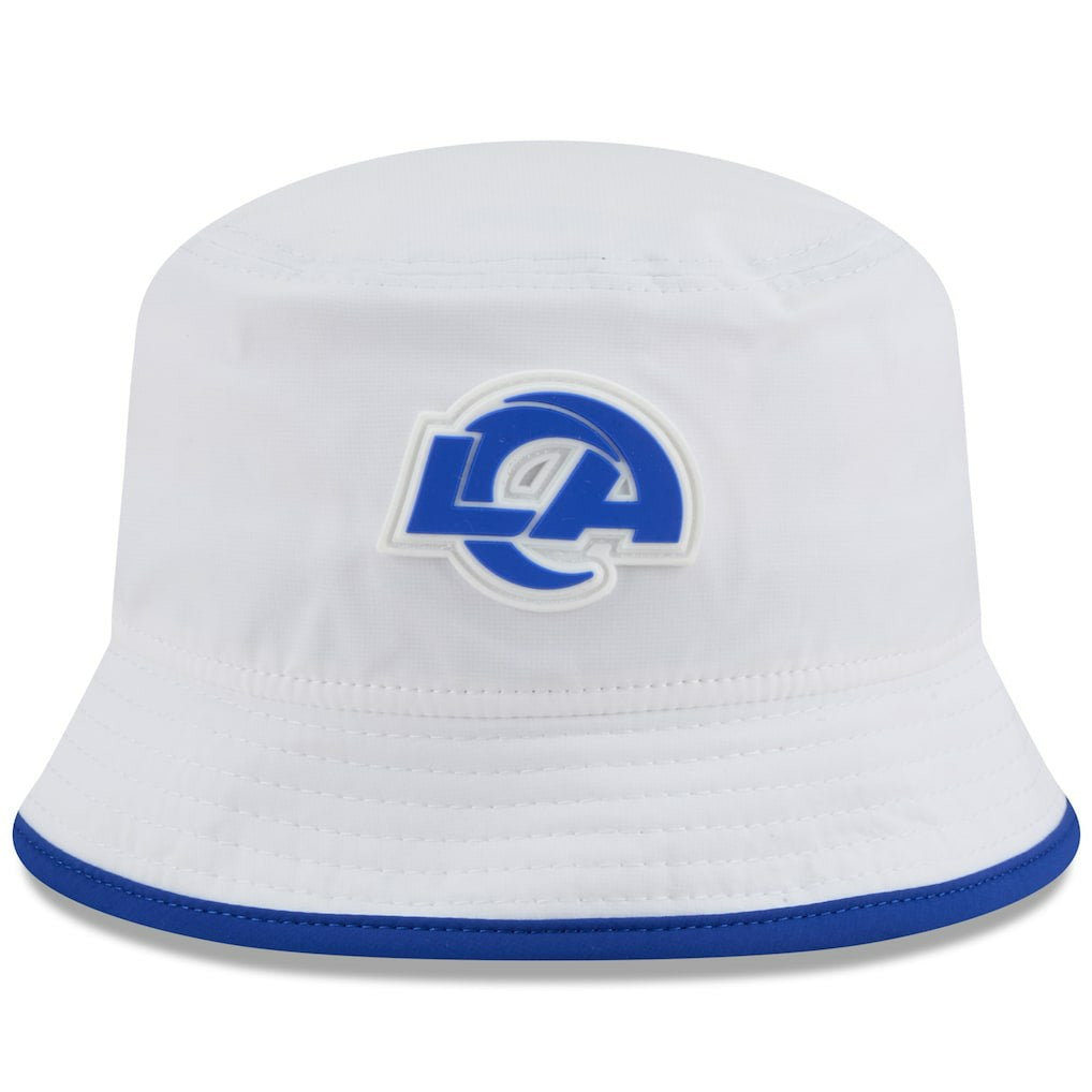 Los Angeles Rams New Era 2025 NFL Training Camp Stretch Bucket Hat - White cheap