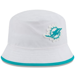 Miami Dolphins New Era 2025 NFL Training Camp Stretch Bucket Hat - White discount