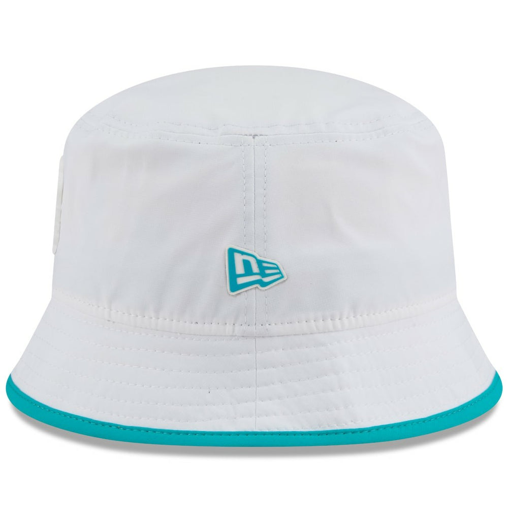 Miami Dolphins New Era 2025 NFL Training Camp Stretch Bucket Hat - White discount