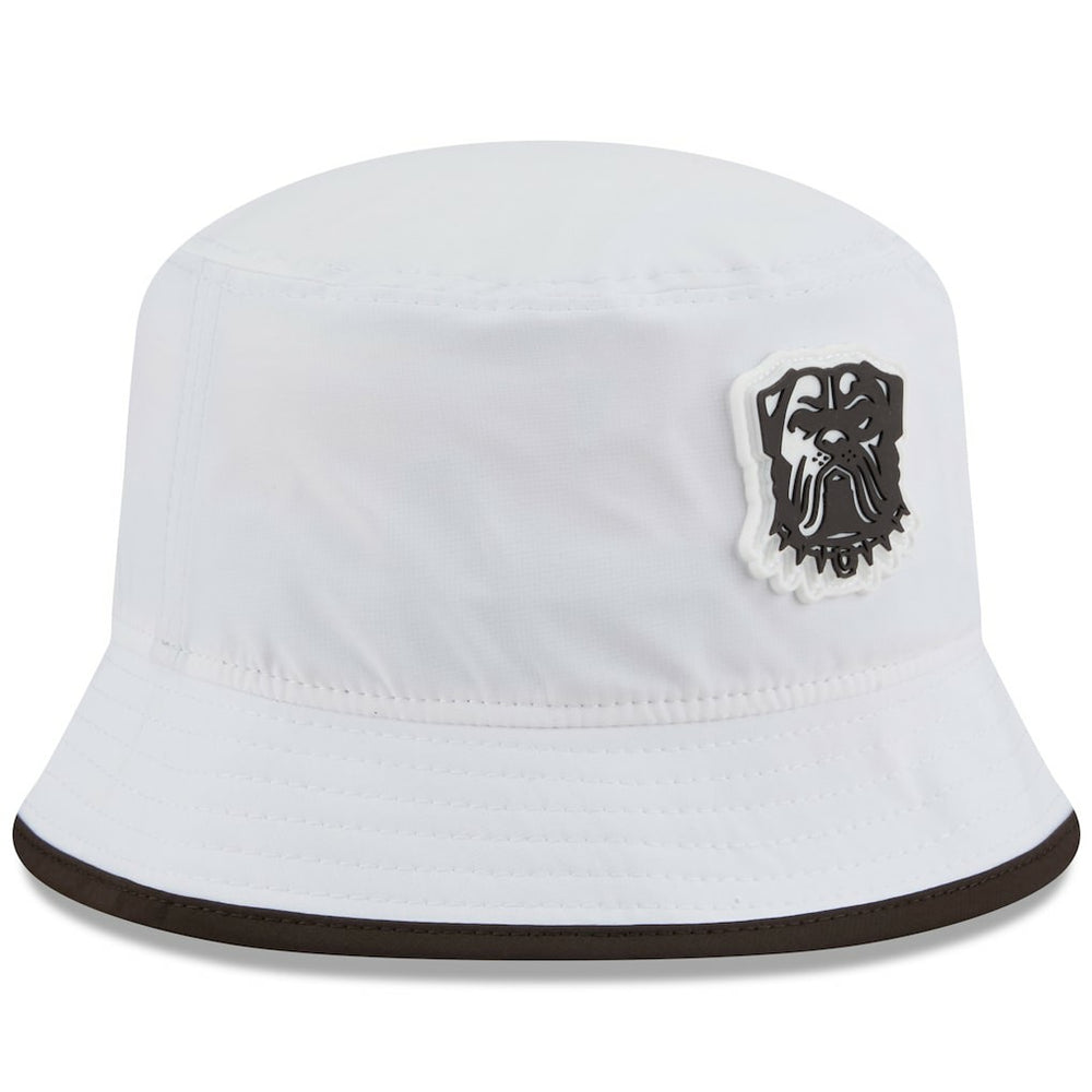 Cleveland Browns New Era 2025 NFL Training Camp Stretch Bucket Hat - White outlet