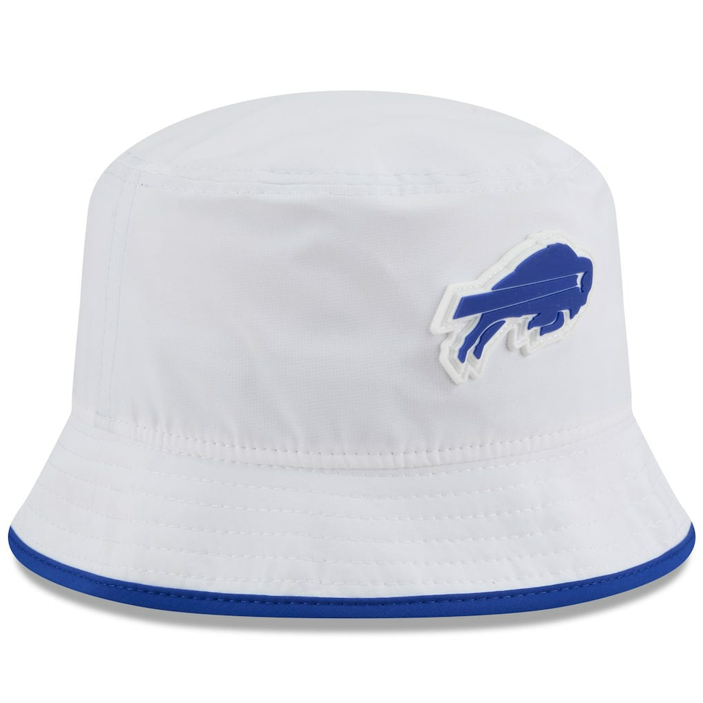 Buffalo Bills New Era 2025 NFL Training Camp Stretch Bucket Hat - White sale