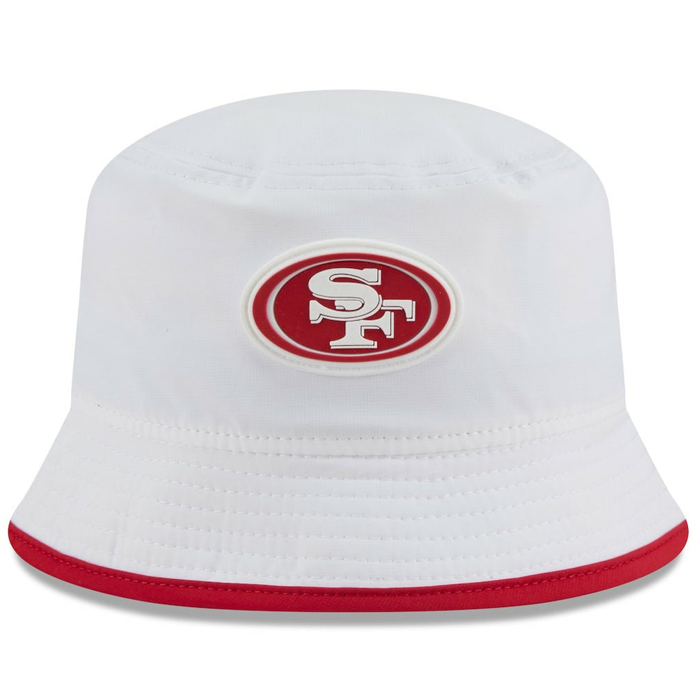 San Francisco 49ers New Era 2025 NFL Training Camp Stretch Bucket Hat - White outlet