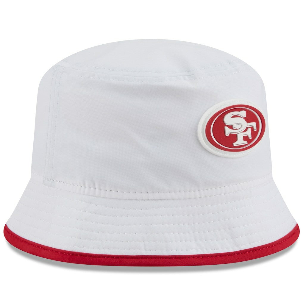 San Francisco 49ers New Era 2025 NFL Training Camp Stretch Bucket Hat - White outlet