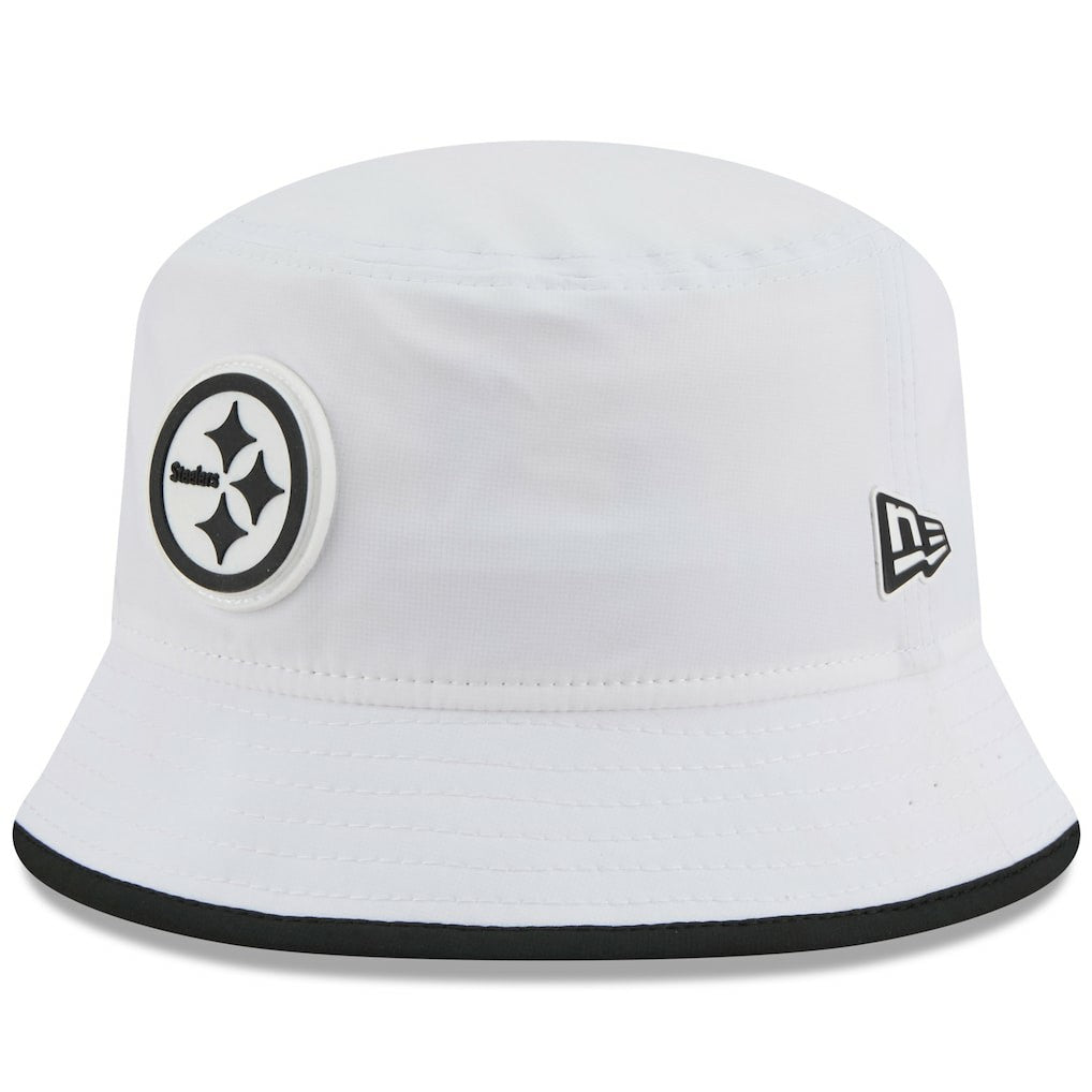 Pittsburgh Steelers New Era 2025 NFL Training Camp Stretch Bucket Hat - White sale