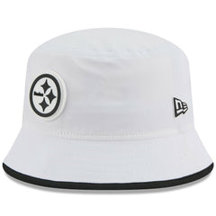 Pittsburgh Steelers New Era 2025 NFL Training Camp Stretch Bucket Hat - White sale