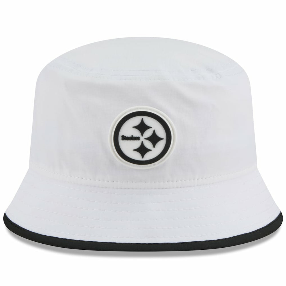 Pittsburgh Steelers New Era 2025 NFL Training Camp Stretch Bucket Hat - White sale