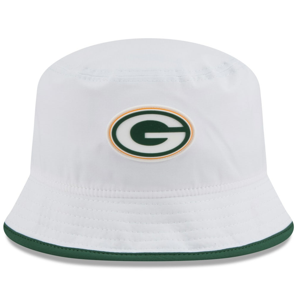 Green Bay Packers New Era 2025 NFL Training Camp Stretch Bucket Hat - White cheap