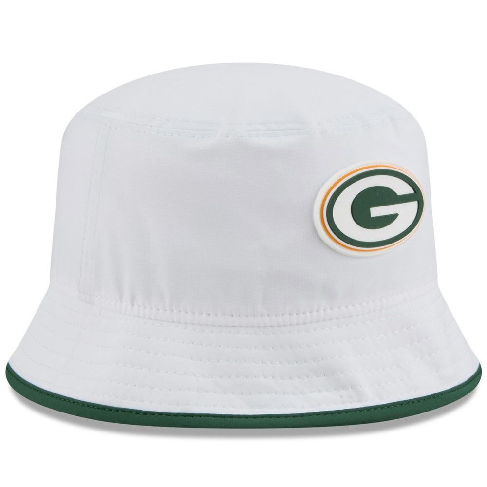 Green Bay Packers New Era 2025 NFL Training Camp Stretch Bucket Hat - White cheap