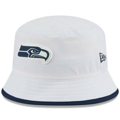 Seattle Seahawks New Era 2025 NFL Training Camp Stretch Bucket Hat - White outlet