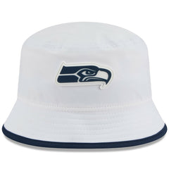 Seattle Seahawks New Era 2025 NFL Training Camp Stretch Bucket Hat - White outlet