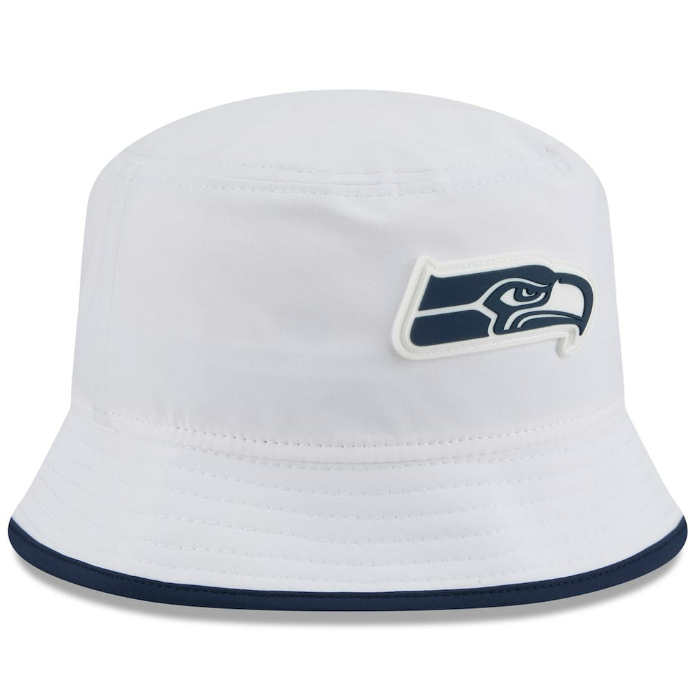 Seattle Seahawks New Era 2025 NFL Training Camp Stretch Bucket Hat - White outlet