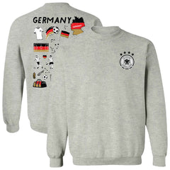 Germany National Team Vive La Fete Women's Impressions Artwork Pullover Sweatshirt - Gray sale