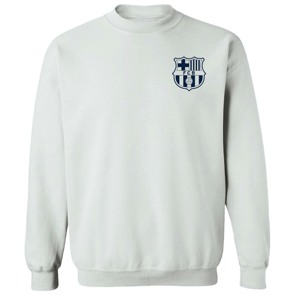 Barcelona Vive La Fete Women's Impressions Artwork Pullover Sweatshirt - White cheap