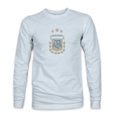 Argentina National Team 1863FC Color Badge Long Sleeve T-Shirt - Light Blue on sale