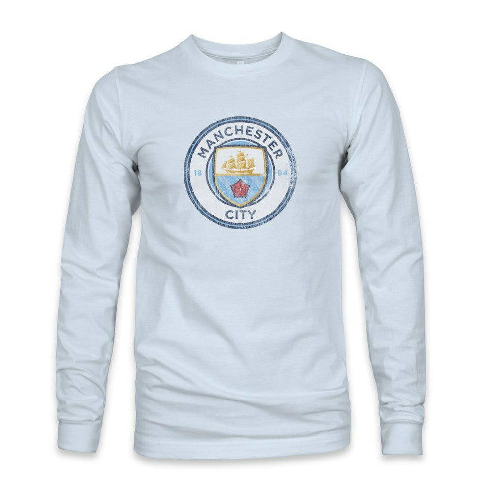 Manchester City 1863FC Color Badge Long Sleeve T-Shirt - Light Blue cheap