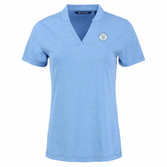 Milwaukee Brewers Cutter & Buck Forge Heathered Stretch Blade Top Heather Powder Blue